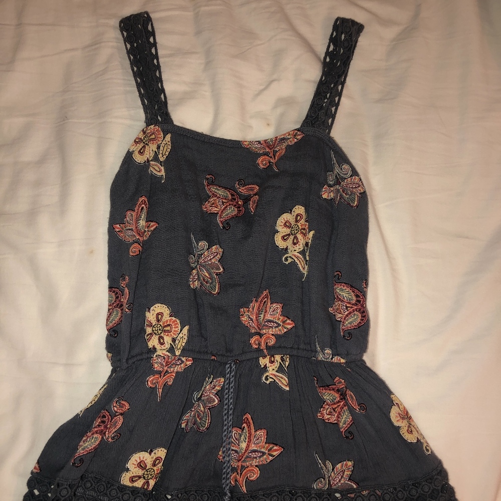 Tank top with florally print